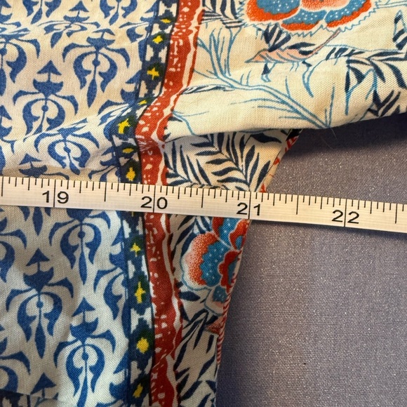 Umgee Blue and Orange Patterned Tunic - Picture 5 of 6